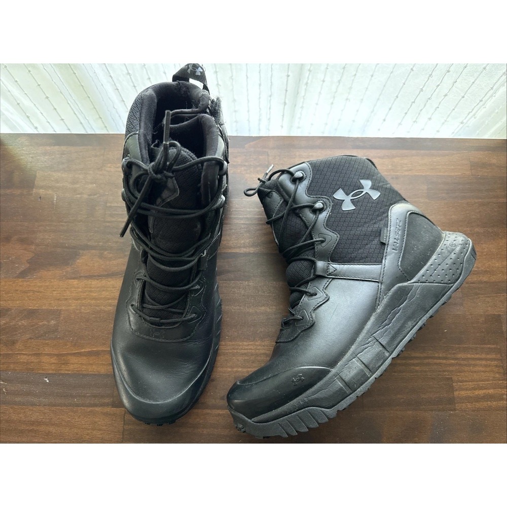UNDER AMOUR MENS BLACK BOOT UA MG VALSETZ LTHR WP ZIP 3026738-001